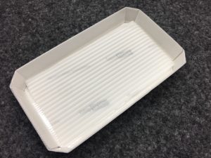Food Trays, lebensmittelechte Kartonschalen mit PET-Beschichtung