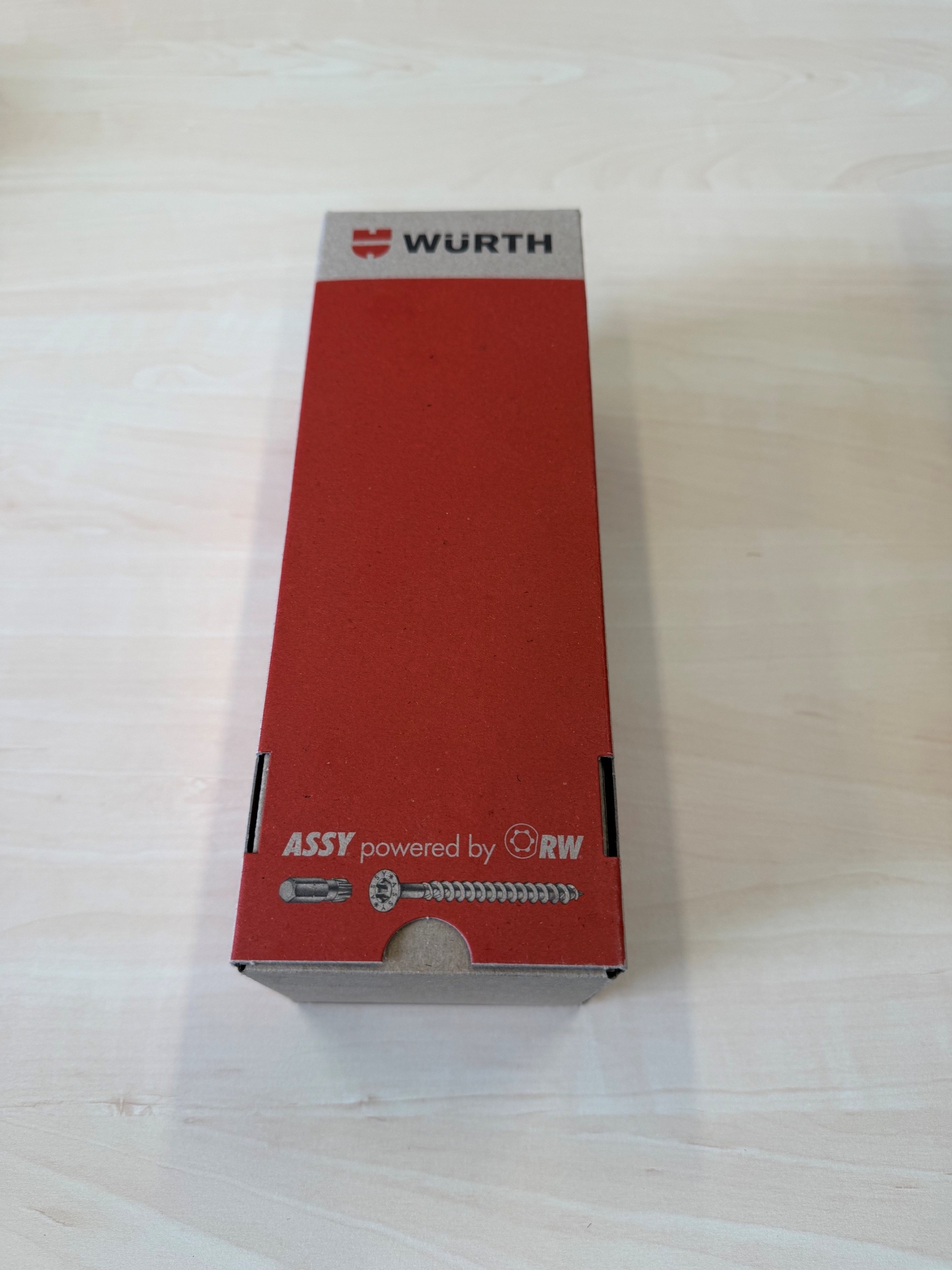 Schraubenverpackung fertig verpackt