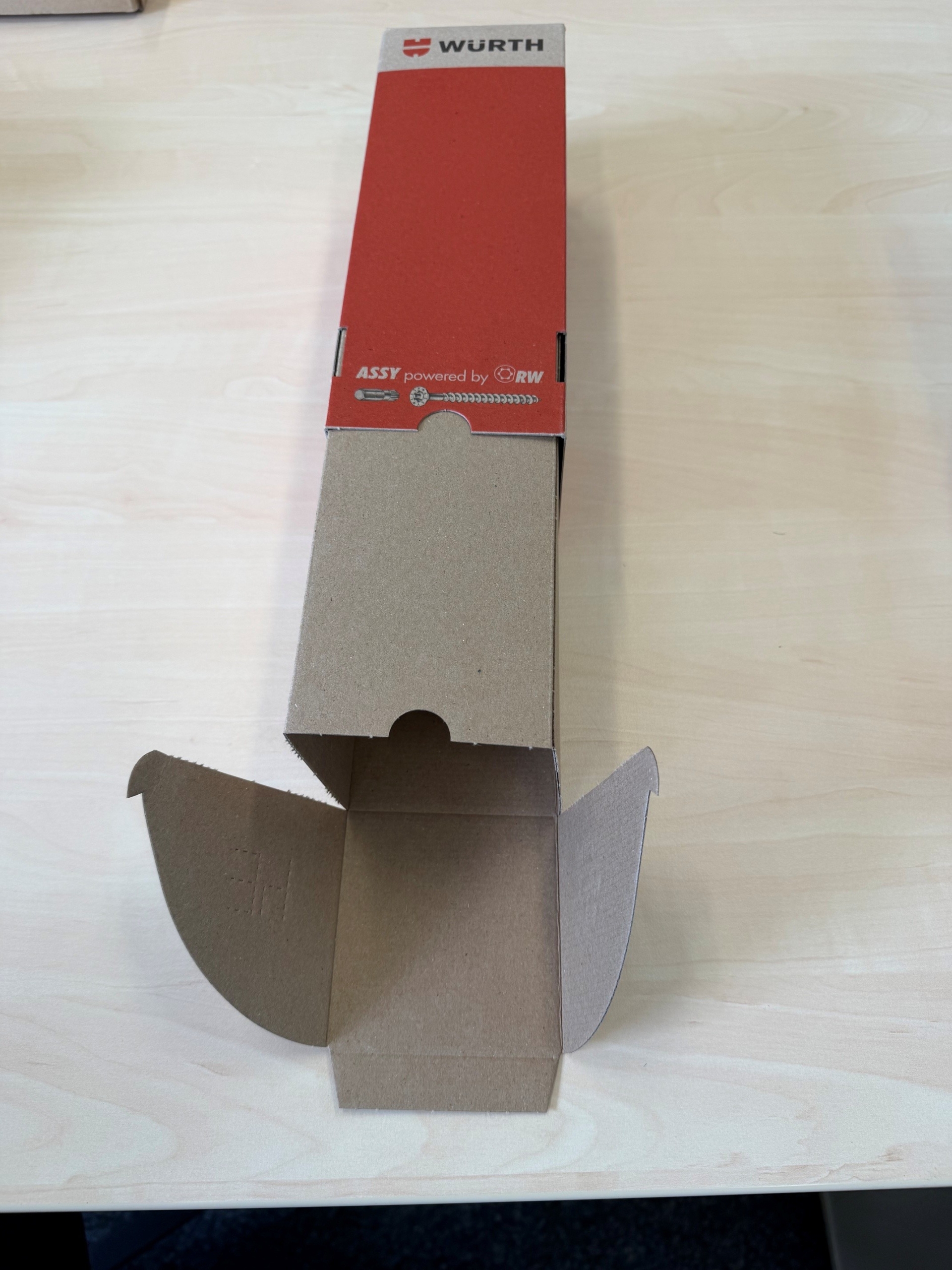 Schraubenverpackungen so bekommt man die Flügel an der Entnahmeklappe in den Stulper