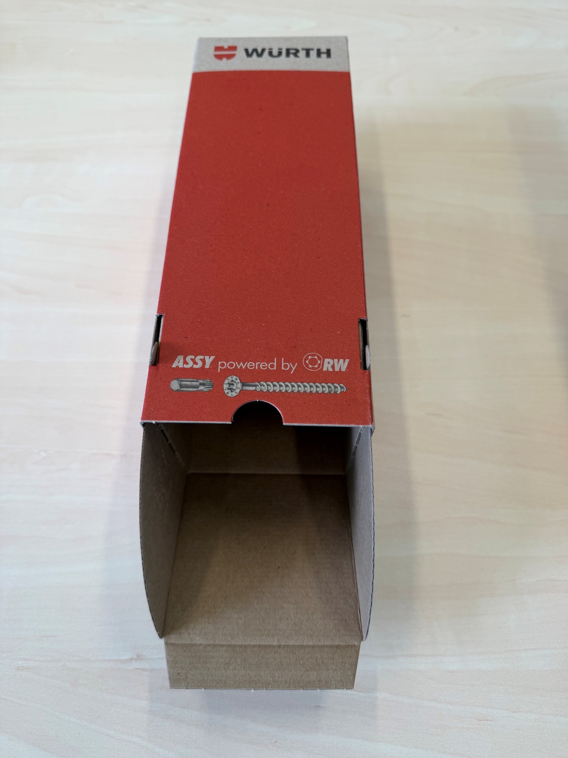 schraubenverpackung zweiteilige mit Ladeklappe